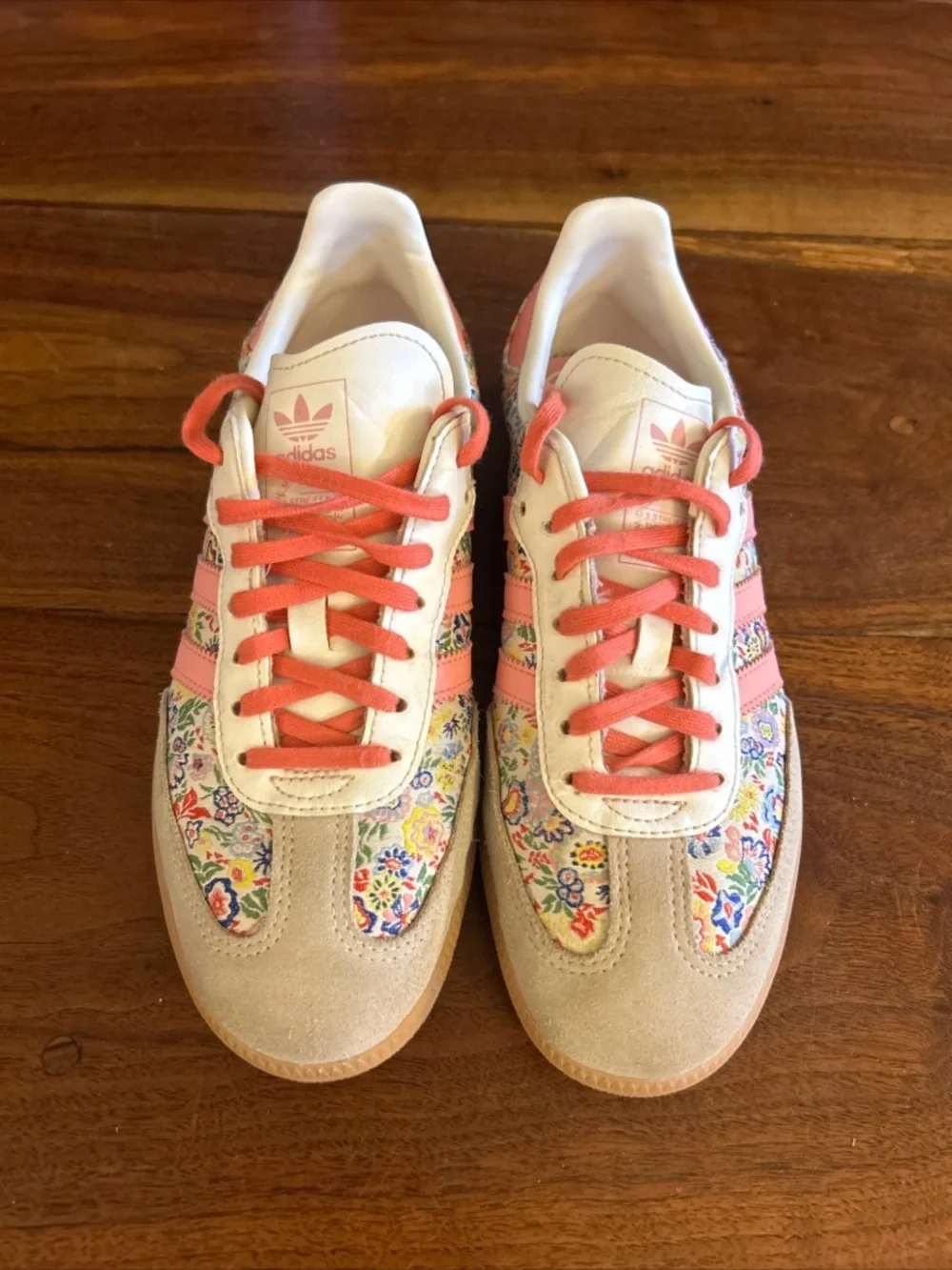 adidas Samba x Liberty Embroidered Floral Sneakers size 5.5Y EU 38 - Picture 2 of 12